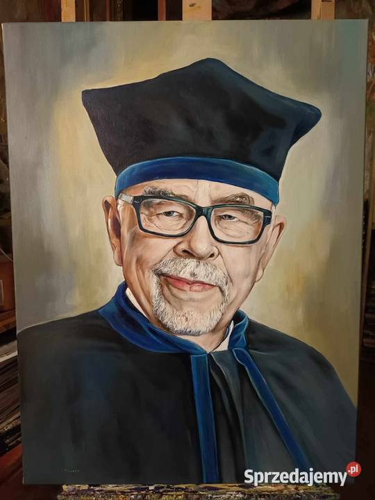 Portret olejny na podstawie zdjęcia Toruń