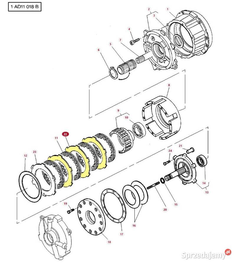 Przekładka sprzęgła mokrego Massey Ferguson Białystok