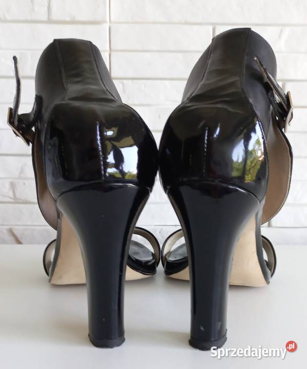 Damskie sandały na obcasie Venezia czarne małopolskie Chrzanów sprzedam