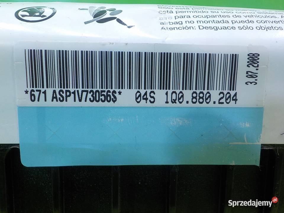 VW TIGUAN I 09r 20 TDI 5D AIRBAG poduszka Suków sprzedam