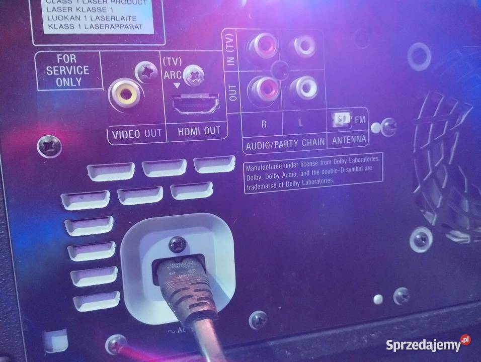 Głośnik przenośny SONY MHCV50D 120W bluetooth małopolskie Libiąż