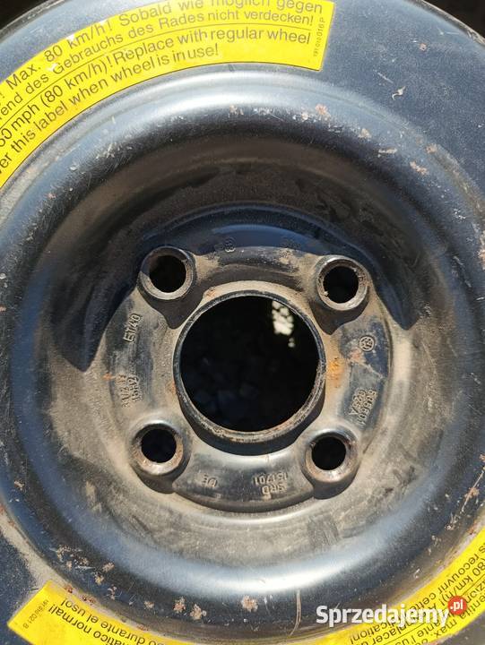 Koło dojazdowe 12570 R25 4x100 VW Polo Golf III Koła dojazdowe śląskie