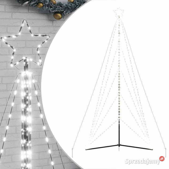 Lampki choinkowe 615 zimnych białych LED 4045 Warszawa
