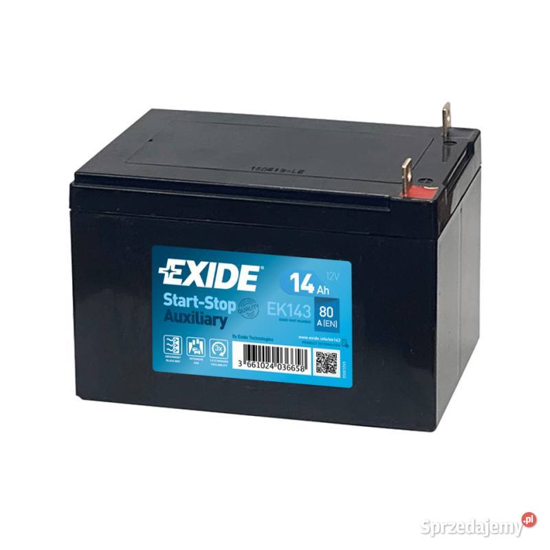 Akumulator Exide AGM 12V 14Ah 80A L EK143 Jelcz-Laskowice