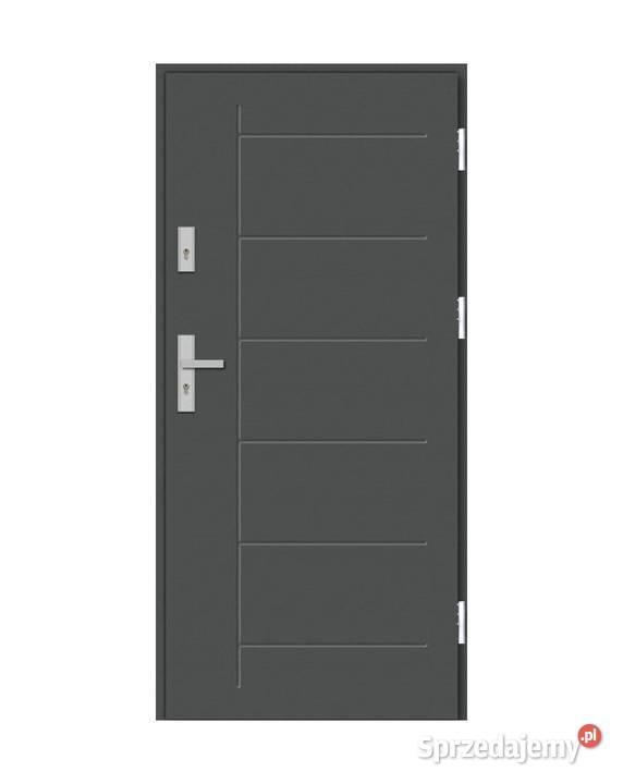 Drzwi stalowe Polskie gładkie Pełne RĘKI Stare Kobiałki