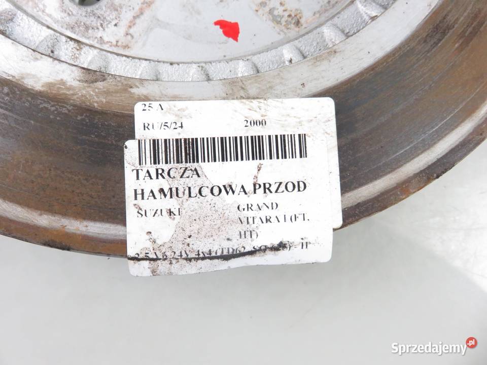 TARCZE HAMULCOWE PRZÓD SUZUKI GRAND VITARA 25 V6 Części samochodowe