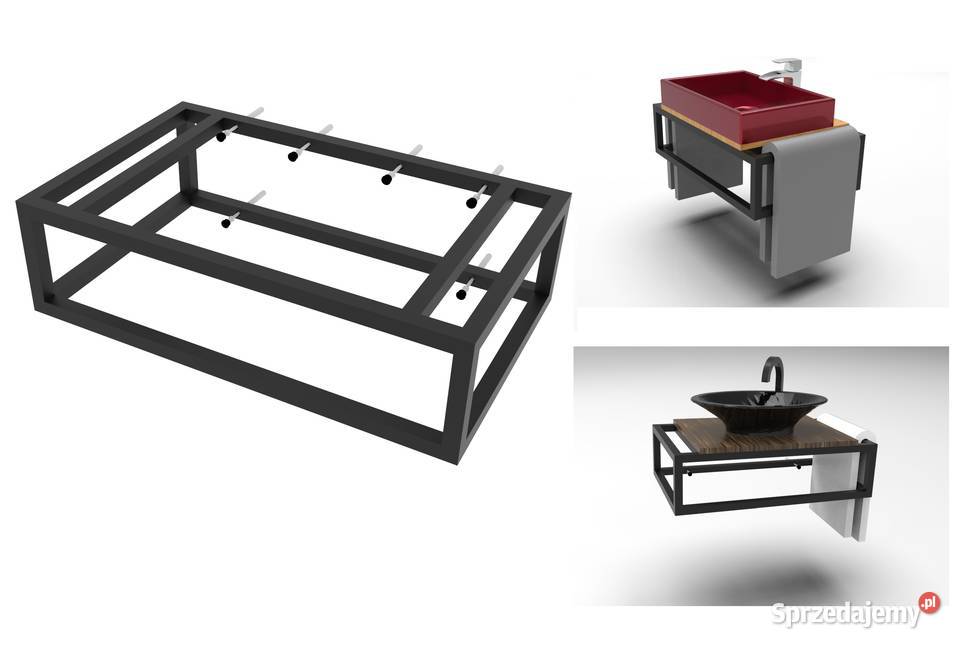 Stelaż pod umywalkę nablatową misa misę na podkarpackie Jeżowe