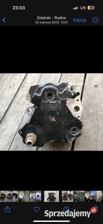 BMW 3 1 X3 E46 E87 E83 20d Pompa wtryskowa osobowe pomorskie Gdańsk