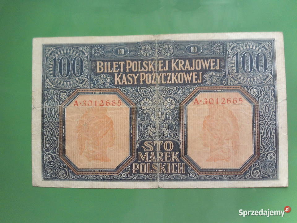 Stary Polski banknot Kalisz