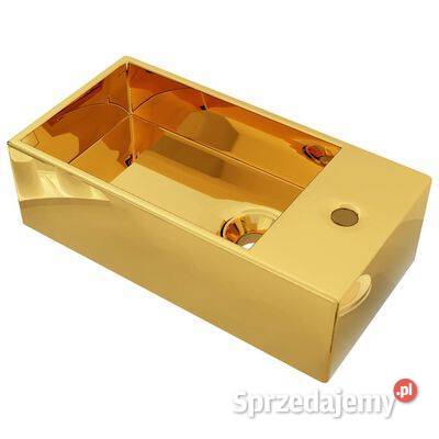 Umywalka z przelewem 49 x 25 x 15 ceramiczna Warszawa