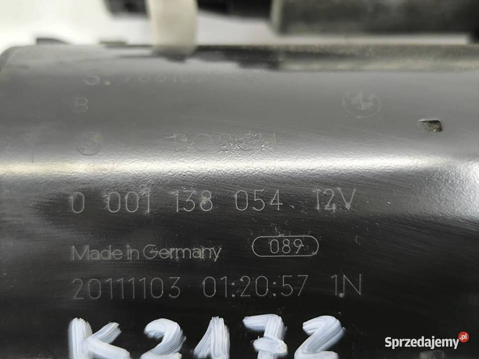 ROZRUSZNIK BMW F20 F21 116i 0001138054 Układ elektryczny silnika