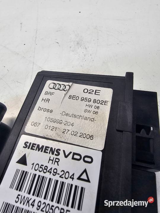 SILNIK SILNICZEK SZYBY AUDI A4 B6 B7 8E0959802E osobowe Wyposażenie elektryczne Przystajń