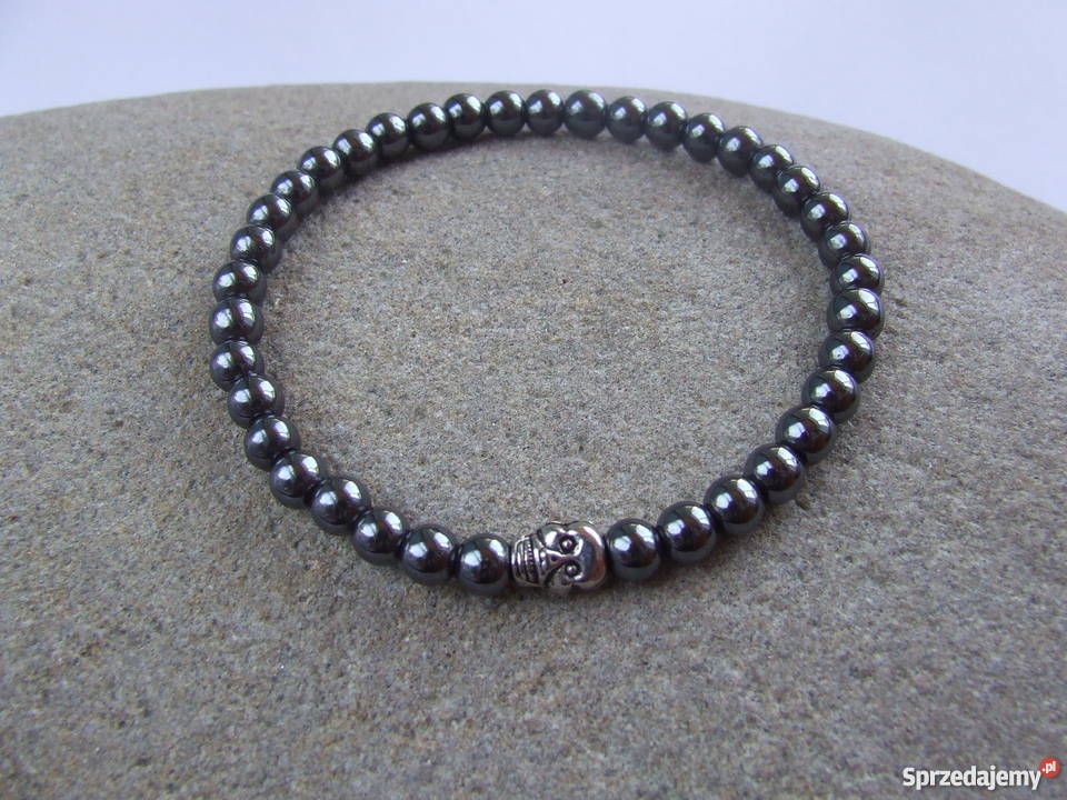 Bransoletka z hematytu hematyt czaszka z kamieni Stalowa Wola