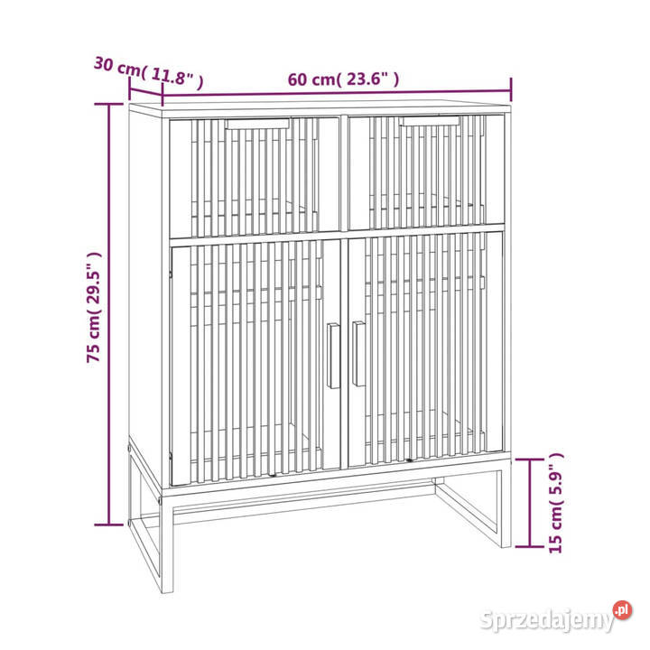 Szafka 60x30x75 materiał drewnopochodny WM352117 Warszawa