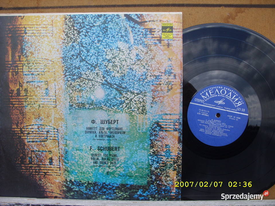 Klasyczna LP FRANZ SCHUBERT3 plyty winylowe Wołów