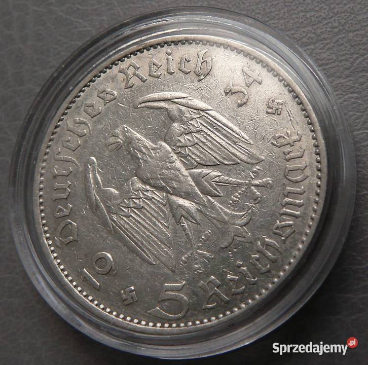 5 Reichsmark 1934 Kościół A Niemcy Szklarska Poręba sprzedam