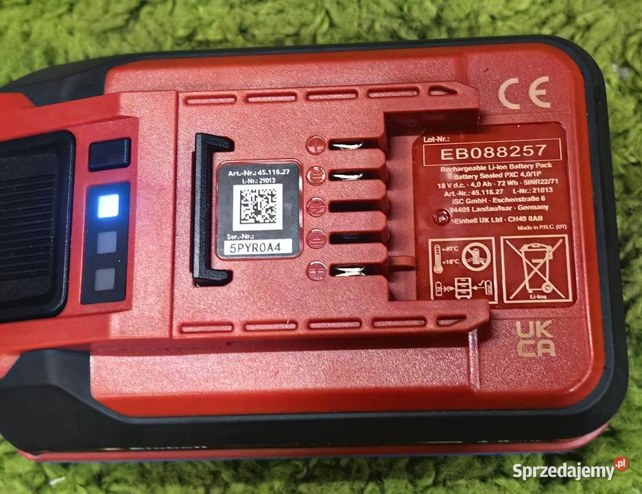 Bateria Akumulator Einhell 4 Ah Sealed woodoorny łódzkie Inczew
