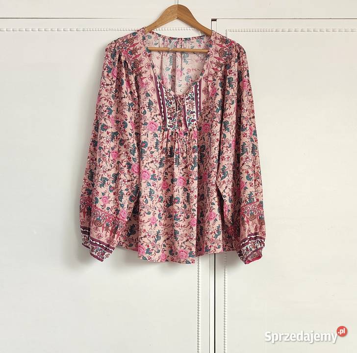Bluzka w kwiaty Amisu XXL boho peasant plus size zachodniopomorskie Szczecin