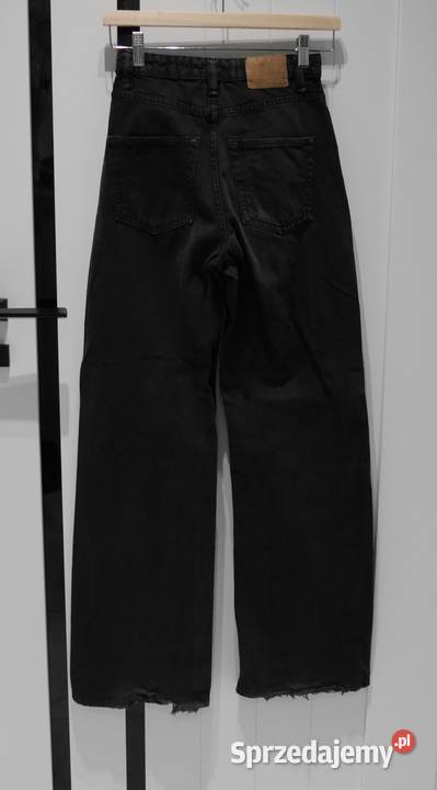 Bershka świetne spodnie szerokie nogawki 32 XXS