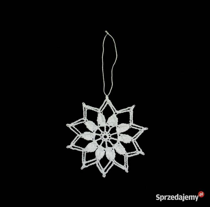 Zawieszka szydełkowa na choinkę gwiazdka 8 Z209