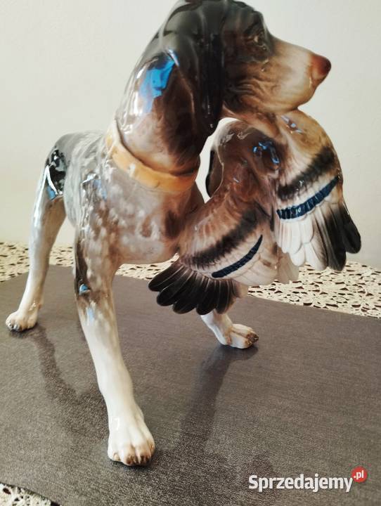 Figurka porcelanowa sygnowana duża Chorzów