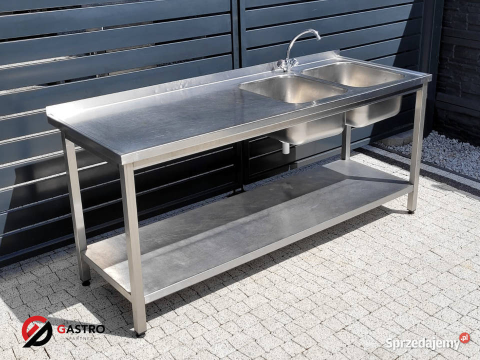 Zlew gastronomiczny 2komorowy 190x70x85