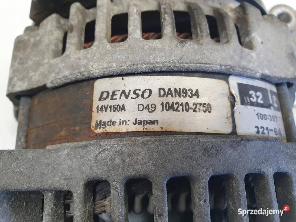 ALTERNATOR Ford C 18 16V denso 1042102750 150A lubelskie Rudka sprzedam