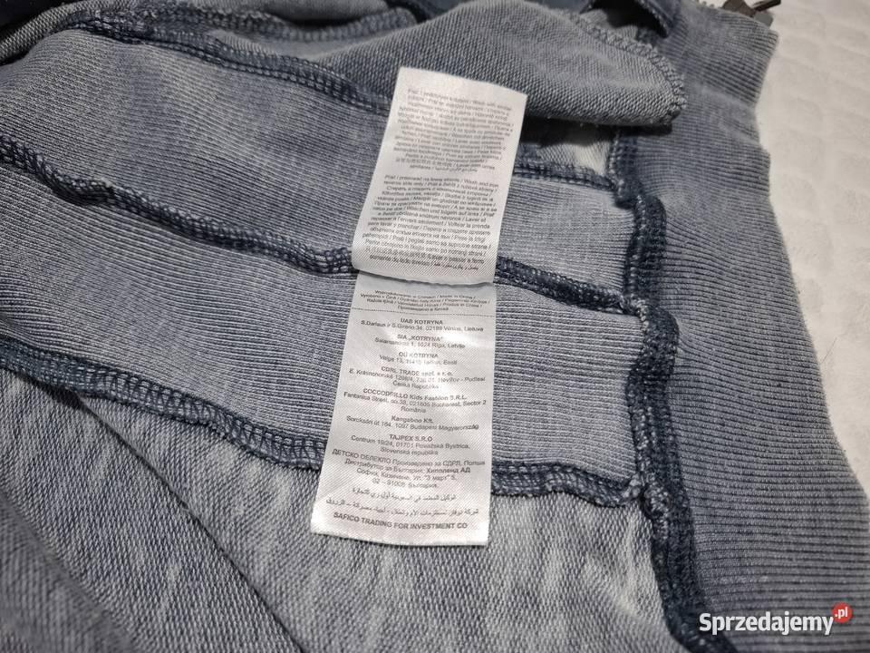 Bluza z kapturem długi rękaw cienka Coccodrillo śląskie Czeladź