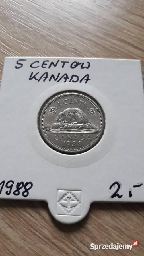 5 Centów Kanada 1987 i 1988 r wielkopolskie Konin
