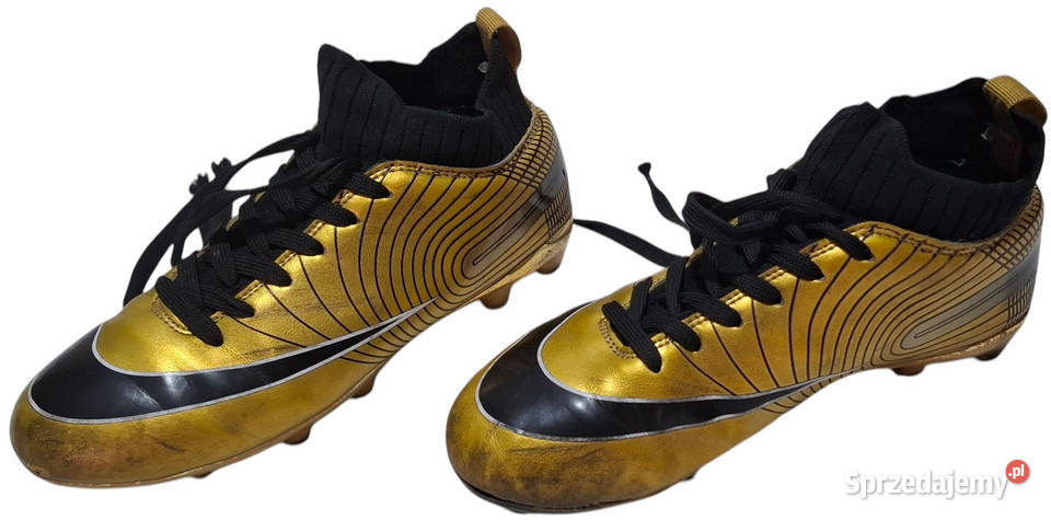 Korki dziecięce hightop sportowe 24 złote Obuwie