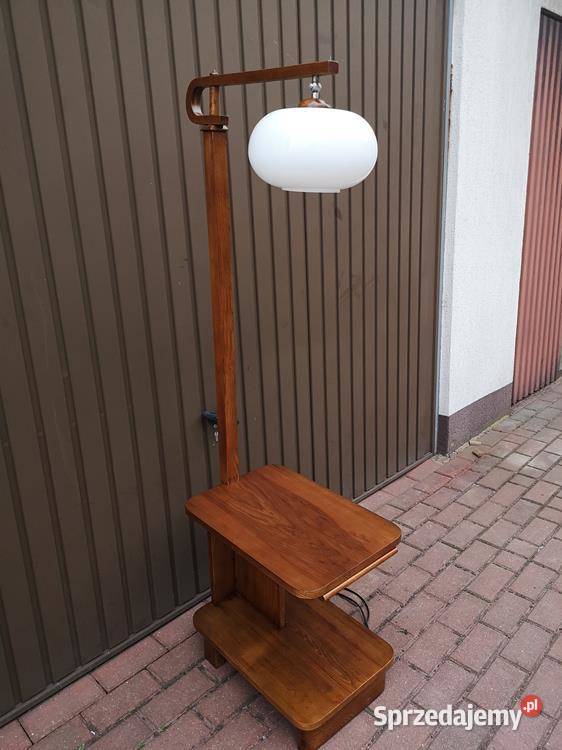 Lampa Podłogowa Ze Stolikiem Art Deco Stojąca Swarzędz