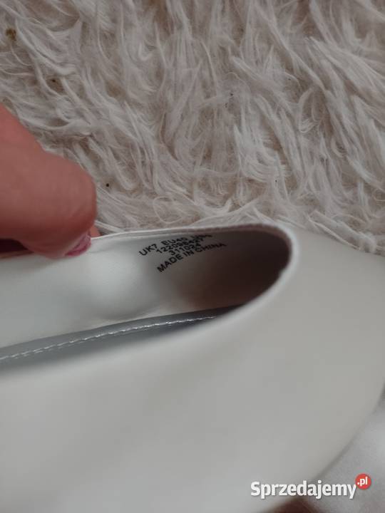 40 ASOS Design Białe baleriny z Londynu NOWE