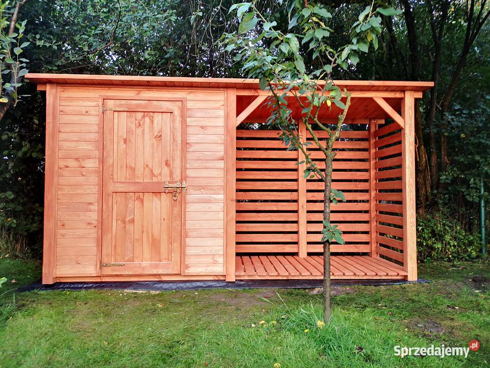 Drewutnia 2 x 11m domek narzędziowy 2 x 11m dach