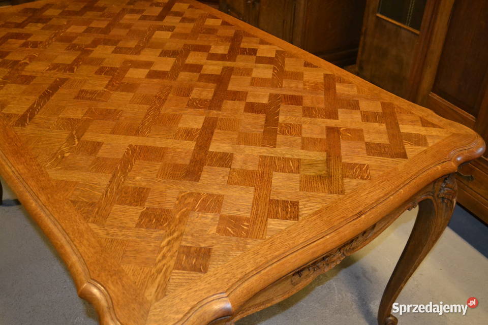 stół ludwikowski snycerka dąb