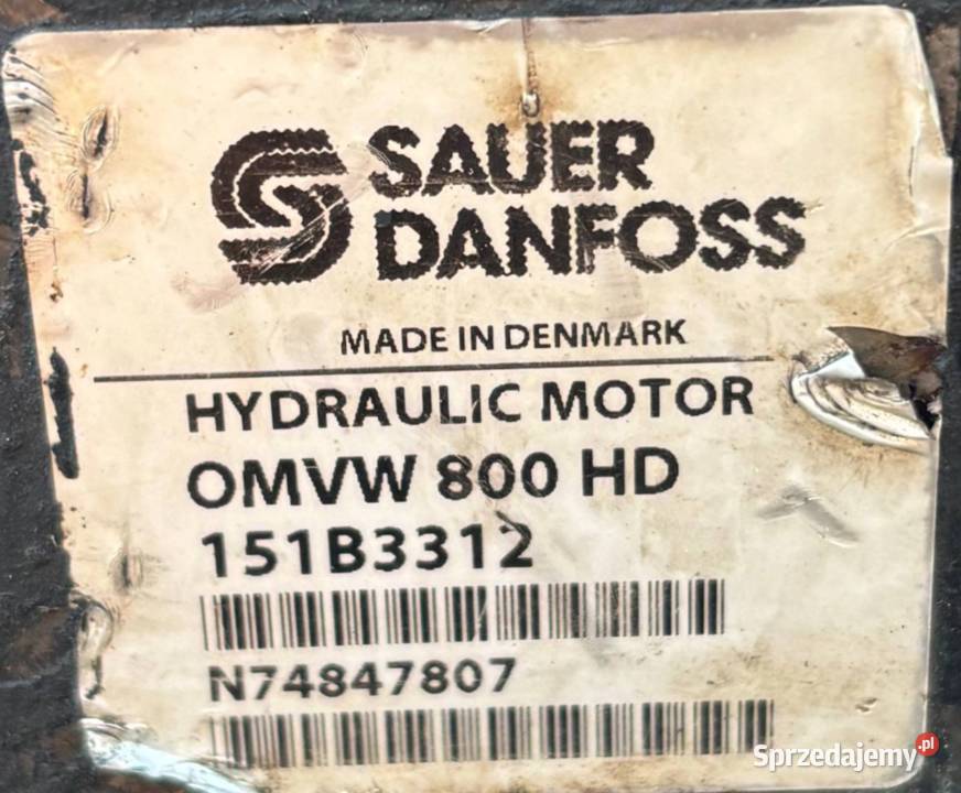 Sauer Danfoss OMVW 800 HD Sauer Danfoss 151B3312 Poznań