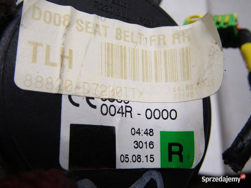 NAPINACZ PAS BEZPIECZEŃSTWA PRAWY PRZÓD HYUNDAI