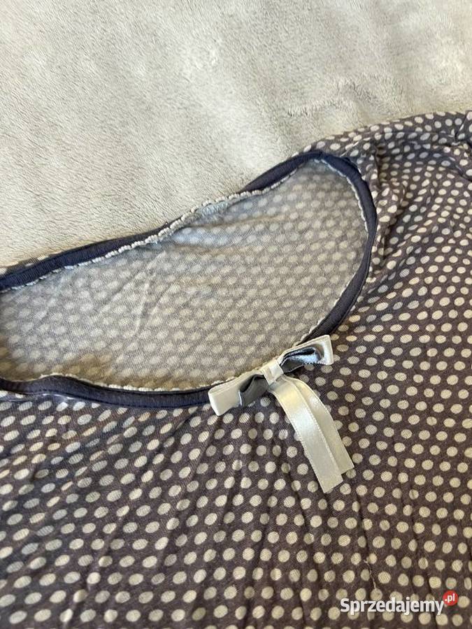 Sukienka piżama koszula nocna w kropki grochy Jasło