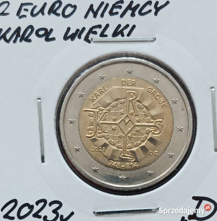 2 Euro Niemcy 2023 r 1275 rocznica narodzin Numizmatyka Konin sprzedam