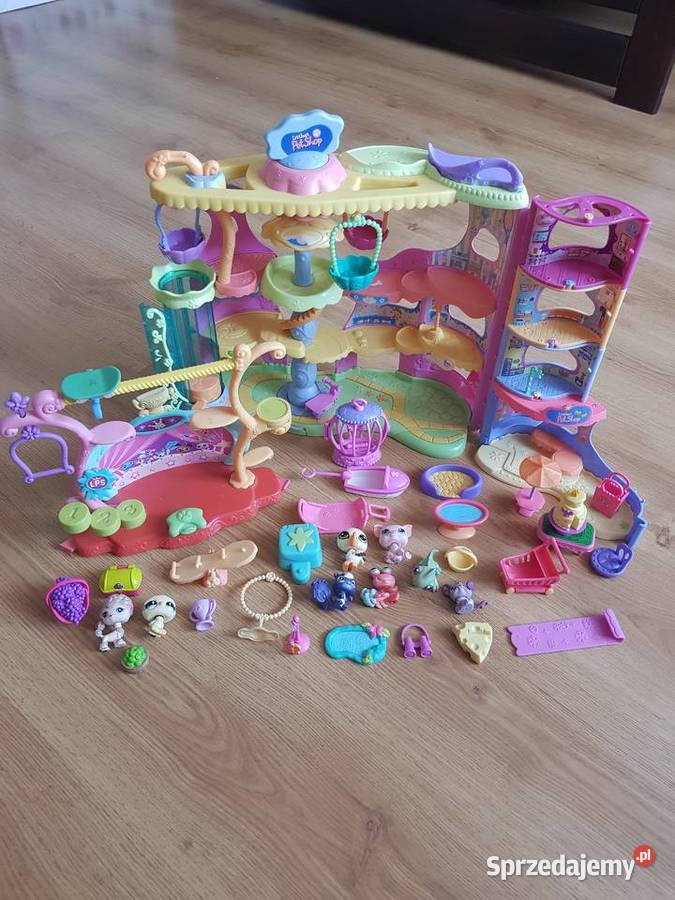Littlest pet shop duży zestaw plac zabaw hotel Rożki