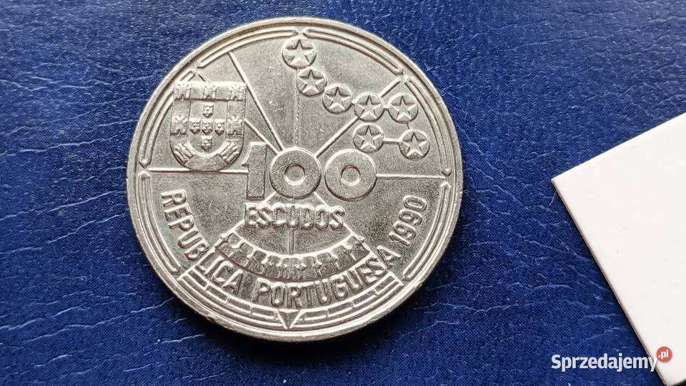Stare monety 100 eskudo 1990 Portugalia podkarpackie Lesko