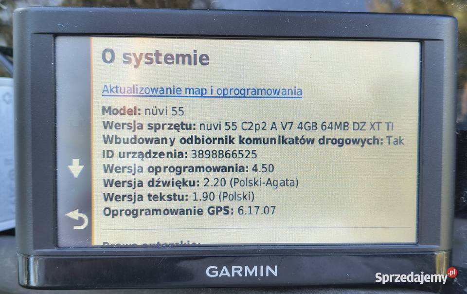 NAWIGACJA SAMOCHODOWA GARMIN NUVI 55 podkarpackie Tyczyn