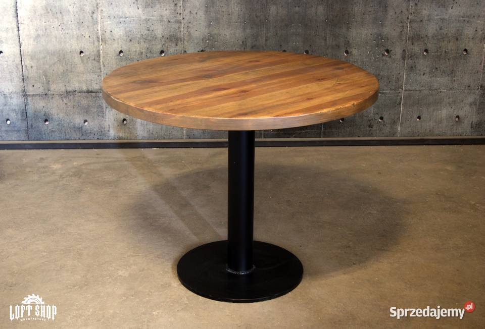 Okrągły stół industrialny GLOBE stół loftowy
