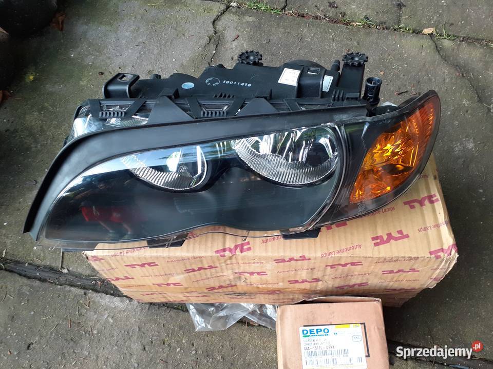 BMW e 46 lampa lewy przód plus migacz1 sztuka Lewe