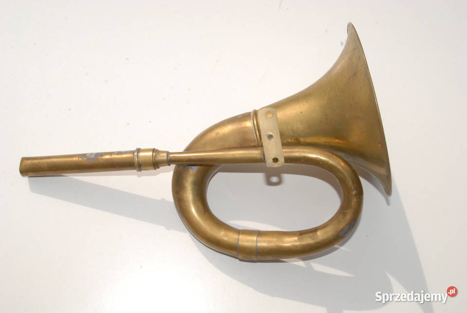 Stara przedwojenna trąbka klakson sygnał Cieszyn