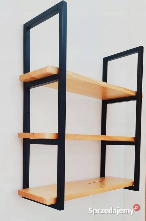 półka wisząca loft naturalne drewno Bartoszyce sprzedam
