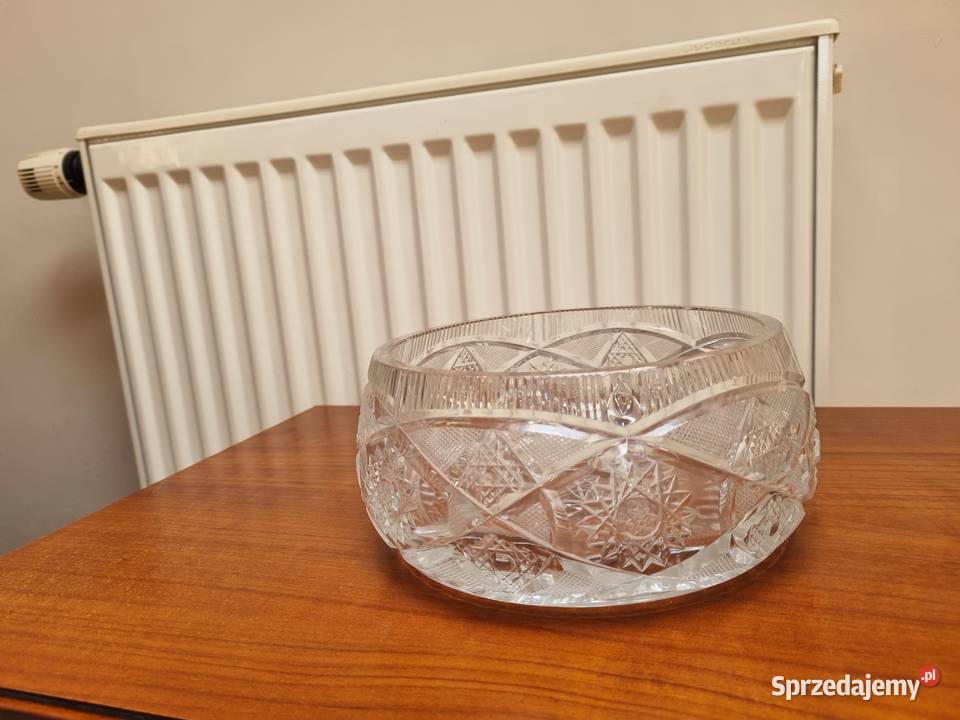 Kryształowa Misa salaterka PRL Lublin