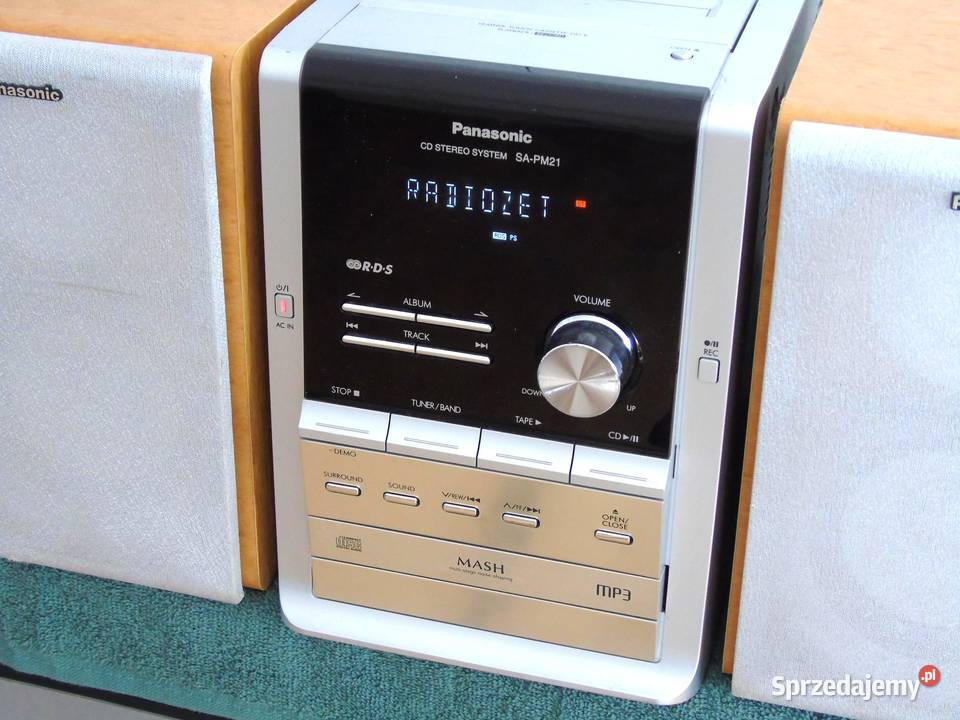 Wieża Panasonic SAPM21 kolumny CD radio RDS Wieże i miniwieże Wieże i miniwieże Jasło