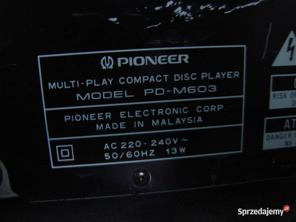 Pioneer PDM603 CD 6 na 6 płyt ORG Mielec sprzedam