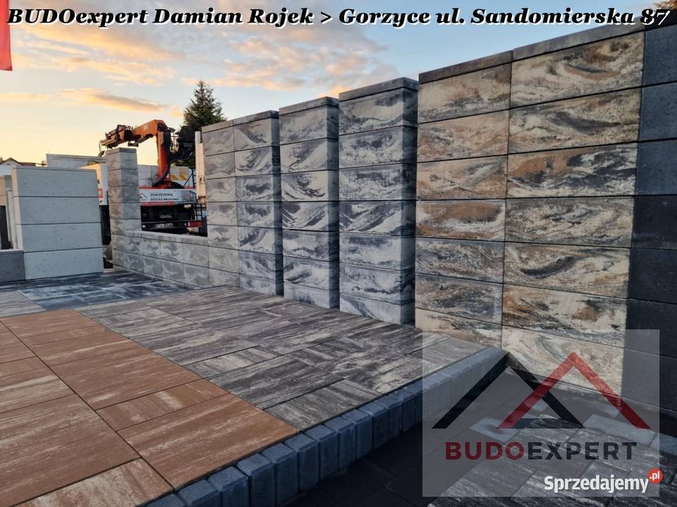 Ogrodzenie modułowe STYROBUD FINI bloczek pustak gładki 8 różnych kolorów