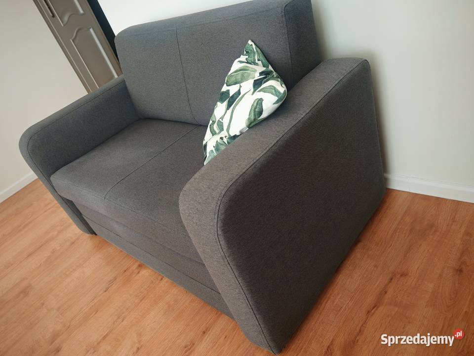 Sofa kanapa rozkładana 2 osobowa ciemny szary Gorzów Wielkopolski sprzedam
